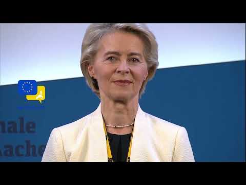 A Symphony of Unity! The European Anthem at the Charlemagne Prize Ceremony! #VonderLeyen #Germany
