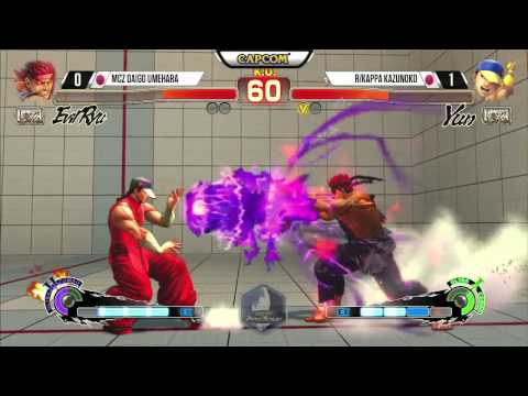 Daigo (Evil Ryu) vs Kazunoko (Yun) - Final Round 18 USF4 - 720p 60fps