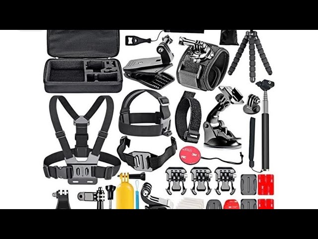 Vídeo relacionado con Kit 9 en 1 Accesorios Gopro Camara Deportiva, Arnes Pecho, Correa de Cabeza, Muñequera, Mochila Clip, Compatible con Gopro Hero 9 8 7 6 5, Xiaomi Yi, SJCAM, Insta360