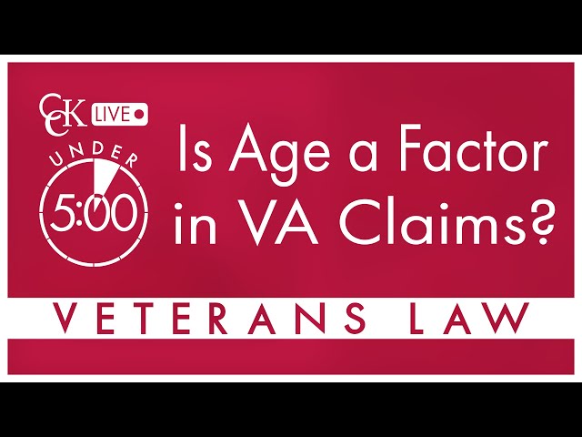 Is Age a Factor in VA Claims?