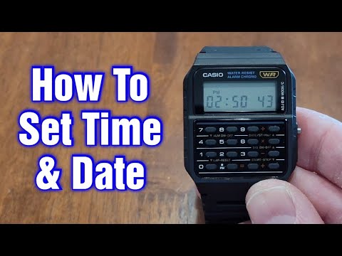Casio Calculator Watch – How To Set Time & Date