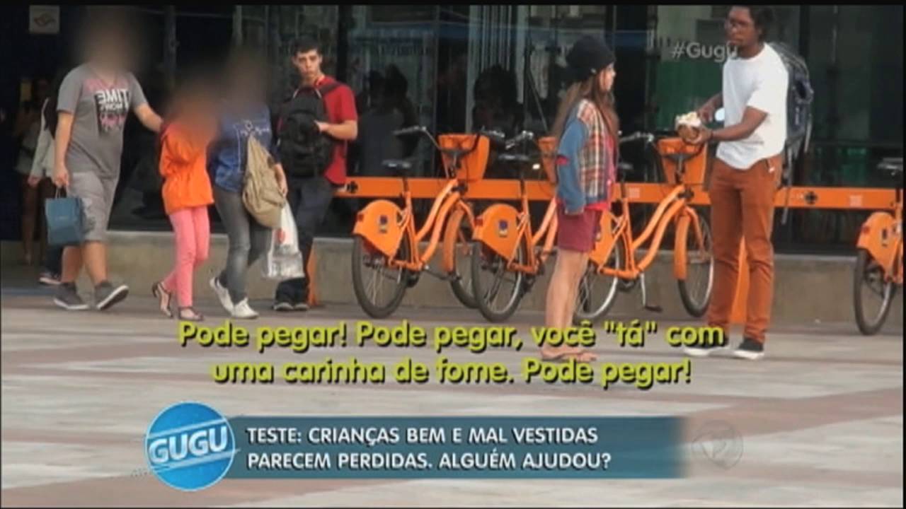 Teste: veja como crianças perdidas mal e bem vestidas são tratadas na rua