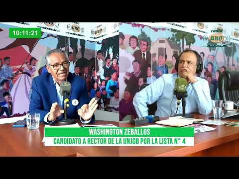 🔴 #Entrevista│ Washington Zeballos, candidato al rectorado de la UNJBG