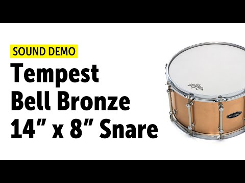 Tempest Bell Bronze 14 x 8 Snare Sound Demo