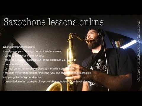 Lekcje gry na saksofonie (saxophone lessons online)- RAFAŁ JĘDRUCH