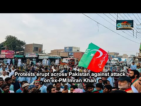 Protests erupt across Pakistan against attack on ex PM Imran Khan