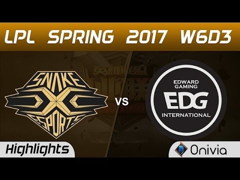 SS vs EDG Highlights Game 2 LPL Spring 2017 W6D3 Snake vs Edward Gaming