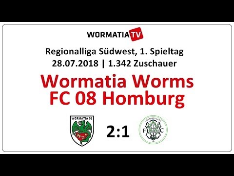Zusammenfassung Wormatia - FC 08 Homburg 2:1 (28.07.2018)