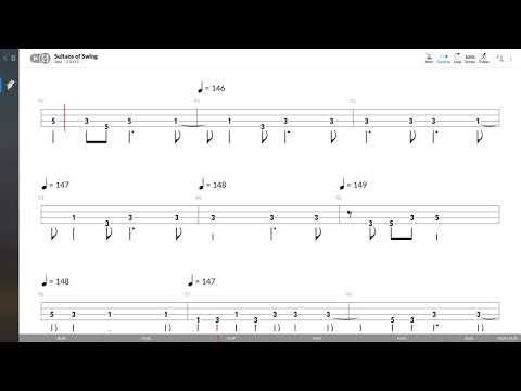 Dire Straits - Sultans Of Swing (BASS TAB PLAY ALONG)