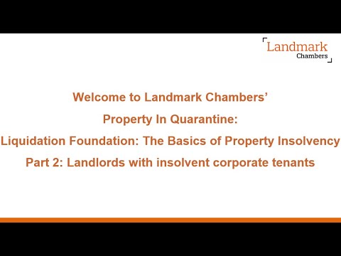The Basics of Property Insolvency - Part 2: Landlords with insolvent corporate tenants