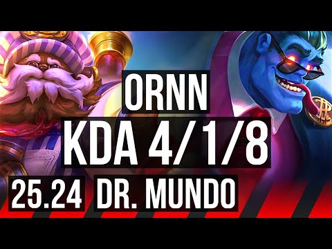 ORNN vs DR. MUNDO (TOP) | 4/1/8 | EUW Master | 25.24