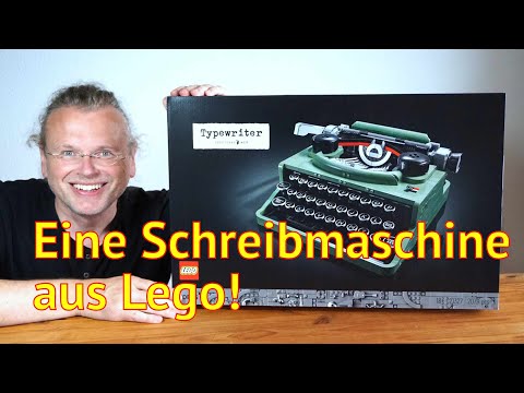 Literatur und Lego: Wir bauen eine Schreibmaschine in 11 Stunden (Bausatz #21327)