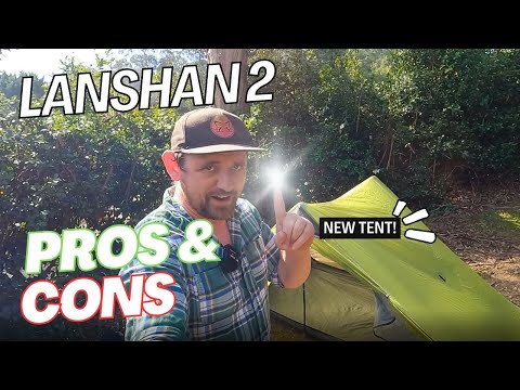 My new tent, the Lanshan 2 - First Impressions, first pitch, pros & cons