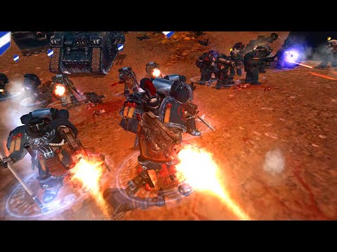 Bloodline Mod 2021: Crimson Fists & Imperial Guard vs Iron Warriors & Renegades - DOW: Soulstorm