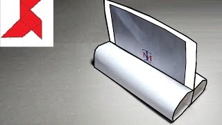 Как сделать оригами подставку для фотографий из бумаги А4 своими руками?