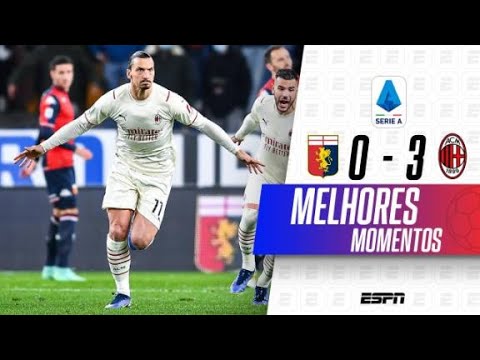 BRASILEIRO BRILHA, IBRA FAZ GOLAÇO DE FALTA, E MILAN VENCE O GENOA NO ITALIANO | MELHORES MOMENTOS