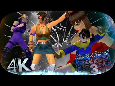 Anna , Julia , Nina & Xiaoyu Ninja moves Tekken 3 Remastered UHD 4K 60 FPS 