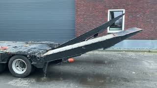 العربات المقطورة شاحنة مسطحة Desot AD1A3SNNT landbouwkenteken hydraulische oprijborden | صورة 4 - Autoline