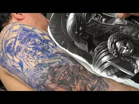 Zar1 COVER UP GLADITOR LIVE TATTOO PT2