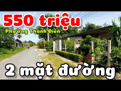 Bán 2 miếng đất thổ cư đường nhựa và bê tông giá 550 triệu gần chợ phường Thanh Điền Tây Ninh