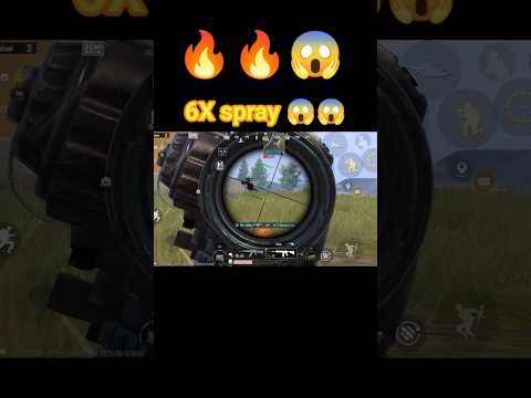 6x spray bohot hard 😱😈 #bgmiindia #shortvideo #shorts #short #battlegroundsmobileindia