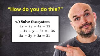 Solving a Question from a Student: Three Equations Explained