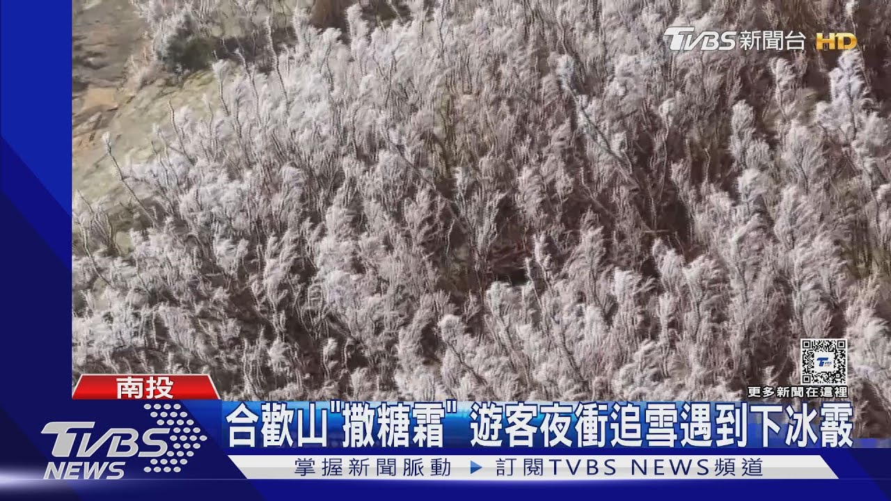 合歡山「撒糖霜」 遊客夜衝追雪遇到下冰霰