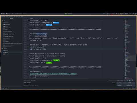 ArchMerge : 179 polybar modules A-Z : load-average