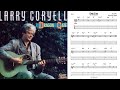 "Giant Steps" - Larry Coryell (Jazz Guitar Transcription)