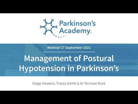 Management of Postural Hypotension in Parkinson's | Parkinson's Academy webinar