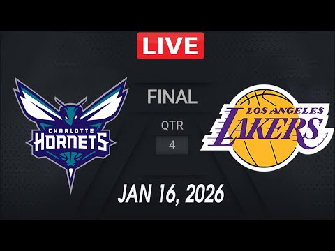 NBA LIVE! Los Angeles Lakers vs Charlotte Hornets | January 16, 2026 NBA Regular Season LIVE