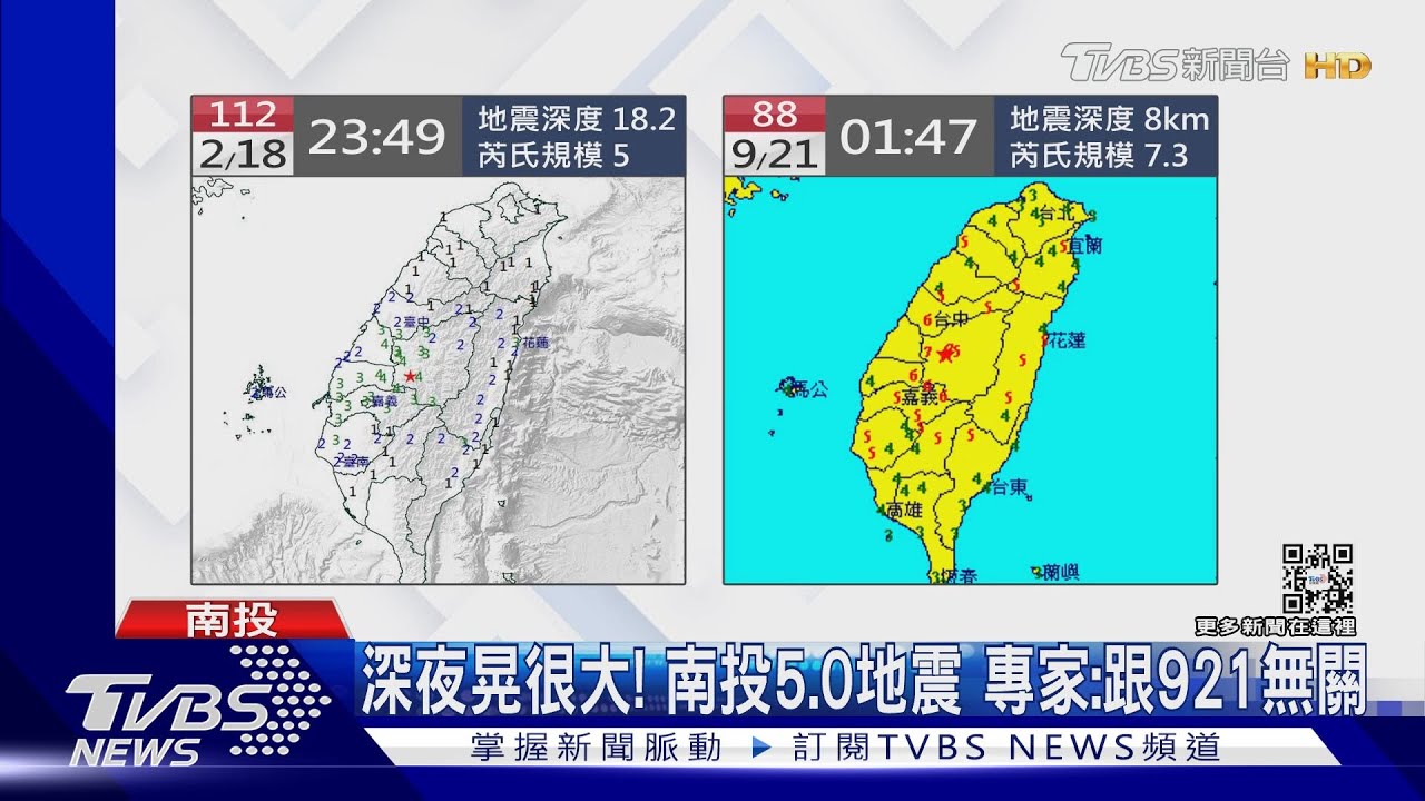 南投5.0地震！離921震央僅17公里　「地鳴聲」民眾嚇