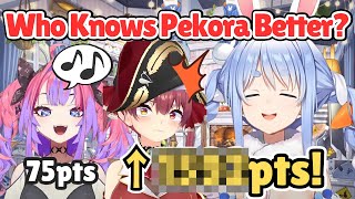 Vivi and Marine Battle It Out Over Who Knows Pekora Best[Hololive/EngSub/JpSub]