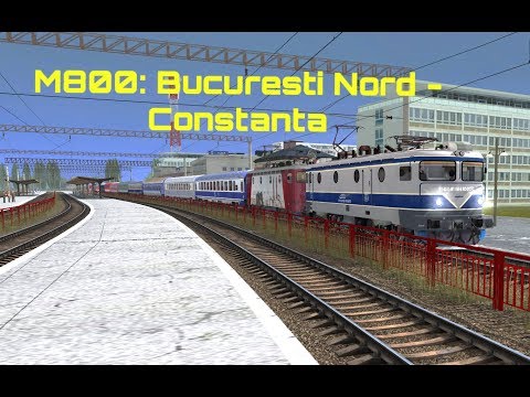 Trainz: A New Era - cab view M800 Bucuresti Nord - Constanta (IR1997) with double traction