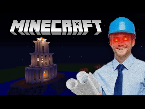 Torre de observação antiga construída em Minecraft.