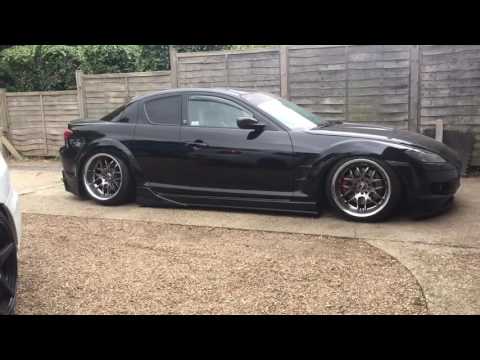 Mazda RX8 SE3P D2 Racing Gold Performance Air Suspension First Test