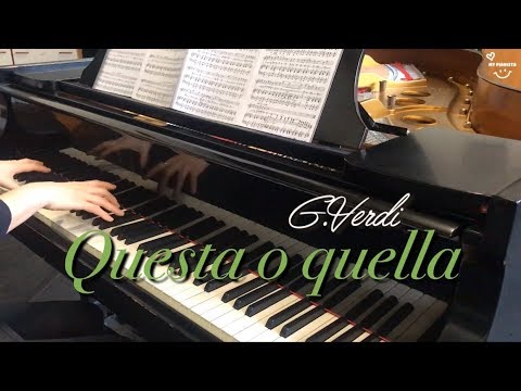 Questa o quella, Duca, Piano accompaniment, Opera karaoke