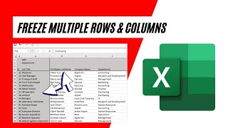 How to Freeze Multiple Rows and Columns in Excel