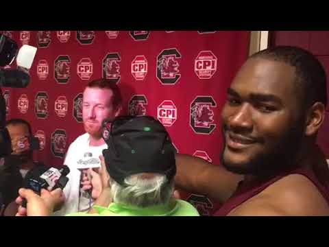 Ulric Jones and Hayden Hurst pre-Arkansas