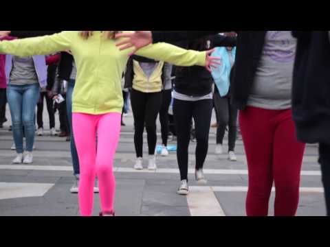 backstage flashmob Duomo Performance Academy