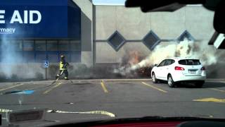 preview picture of video 'Fire at rite aid greece ny started from a cig'