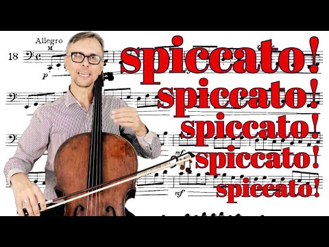 Come suonare Spiccato | Dotzauer Studio n. 18 | Tempo veloce e lento | Lezione di violoncello