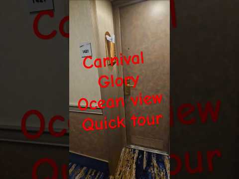 Thumbnail for Ocean view stateroom with four people on Carnival Glory #twins #cruiseship #carnival #adventures