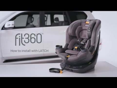 Chicco Fit360 ClearTex Rotating Convertible Car Seat - Installing with the Lower Anchors & Tether