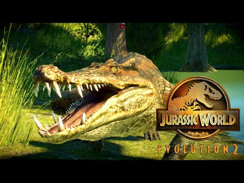 T Rex entdeckt einen Kaprosuchus | Jurassic World Evolution 2