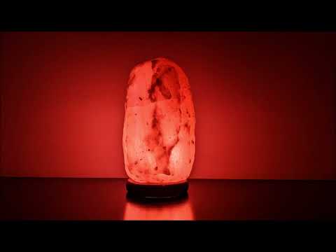 Red Salt Lamp Night Light / Mood Light - 8 Hours