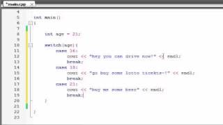 Buckys C++ Programming Tutorials - 25 - switch