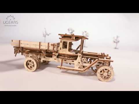 Ugears Truck UGM 11 and Set of Additions for Truck with English sub titles