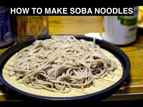 How a Japanese make soba noodles from scratch