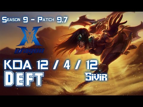 KZ Deft SIVIR vs EZREAL ADC - Patch 9.7 KR Ranked